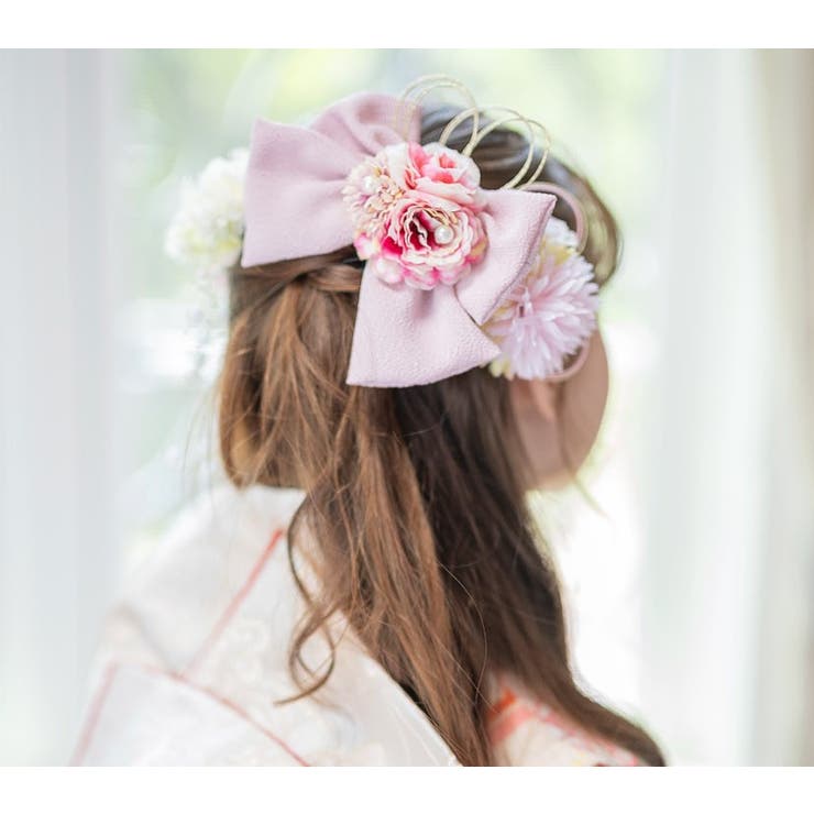 ちりめんリボンフラワーコーム 和装髪飾り ヘアアクセサリー キャサリンコテージ | Catherine Cottage | 詳細画像12 