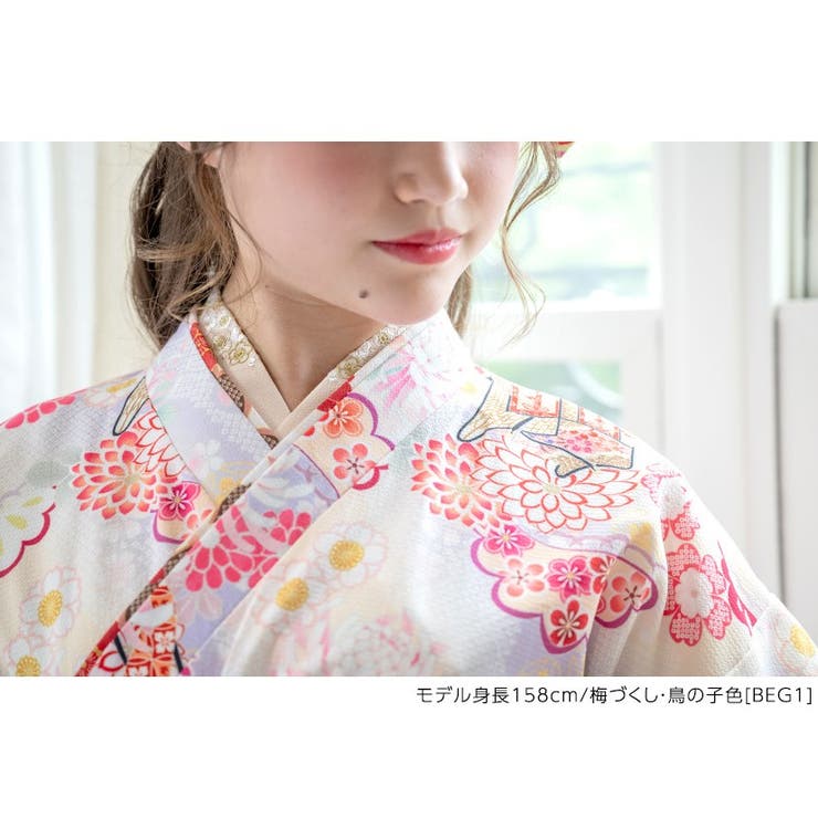 刺繍入り半衿付き 半襦袢 キッズ[品番：CATK0003627]｜Catherine