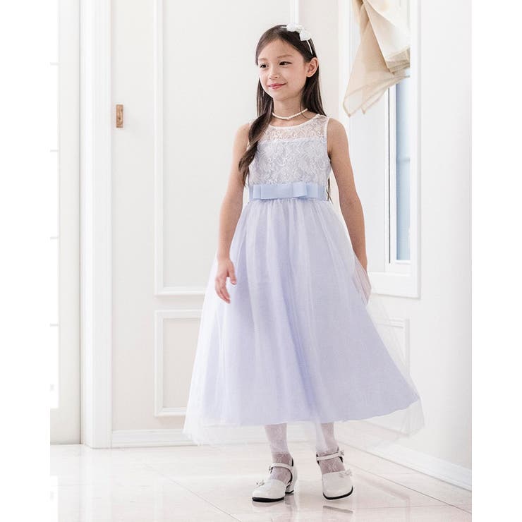 デコルテシースルーレースロングドレス キッズドレス ロング | Catherine Cottage | 詳細画像19 