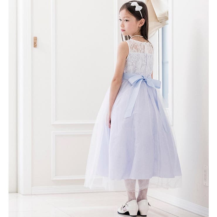 デコルテシースルーレースロングドレス キッズドレス ロング | Catherine Cottage | 詳細画像21 