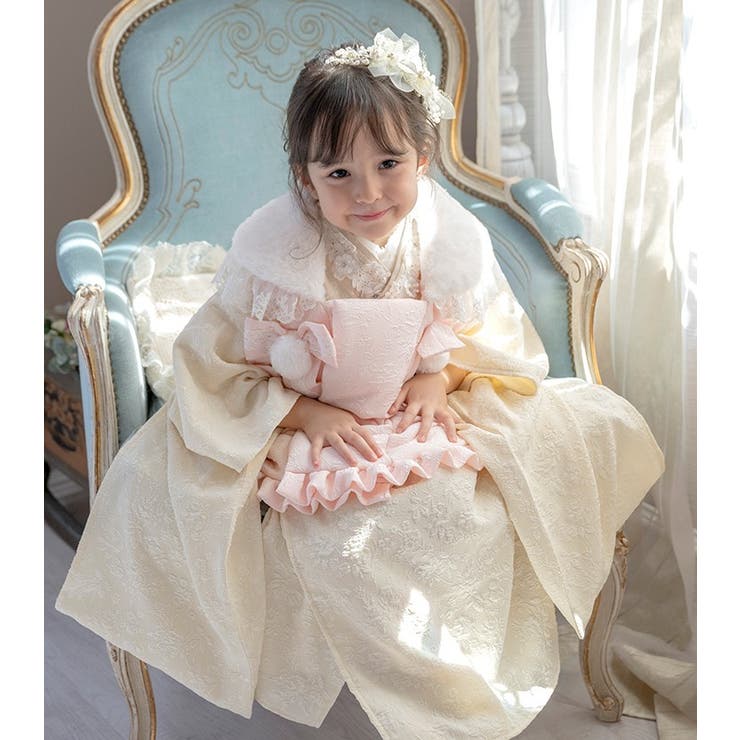 【在庫あり】 プリンセス被布セット 七五三 3歳女の子 着物 和装 キャサリンコテージ[品番：CATK0003623]｜Catherine Cottage（ キャサリンコテージ）のキッズファッション通販｜SHOPLIST（ショップリスト） 着物・浴衣・和小物