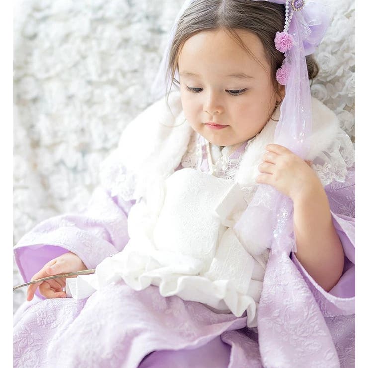 プリンセス被布セット 七五三 3歳女の子 着物 和装 キャサリンコテージ | Catherine Cottage | 詳細画像25 