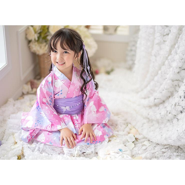 ファスナーで楽々！着崩れしないワンピース浴衣ドレス キッズ 女の子 | Catherine Cottage | 詳細画像4 
