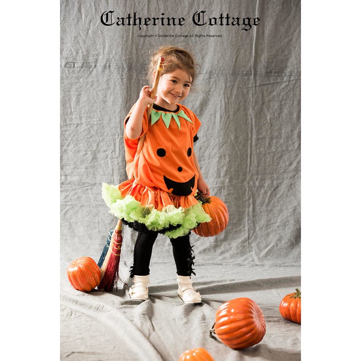 ハロウィン衣装 子供 かぼちゃスモック 品番 Catk Catherine Cottage キャサリンコテージ のキッズファッション通販 Shoplist ショップリスト