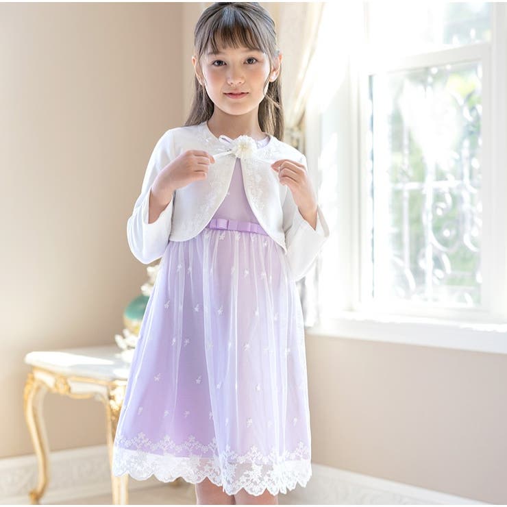 フラワーレース スウィートセレモニースーツセット 入学式[品番