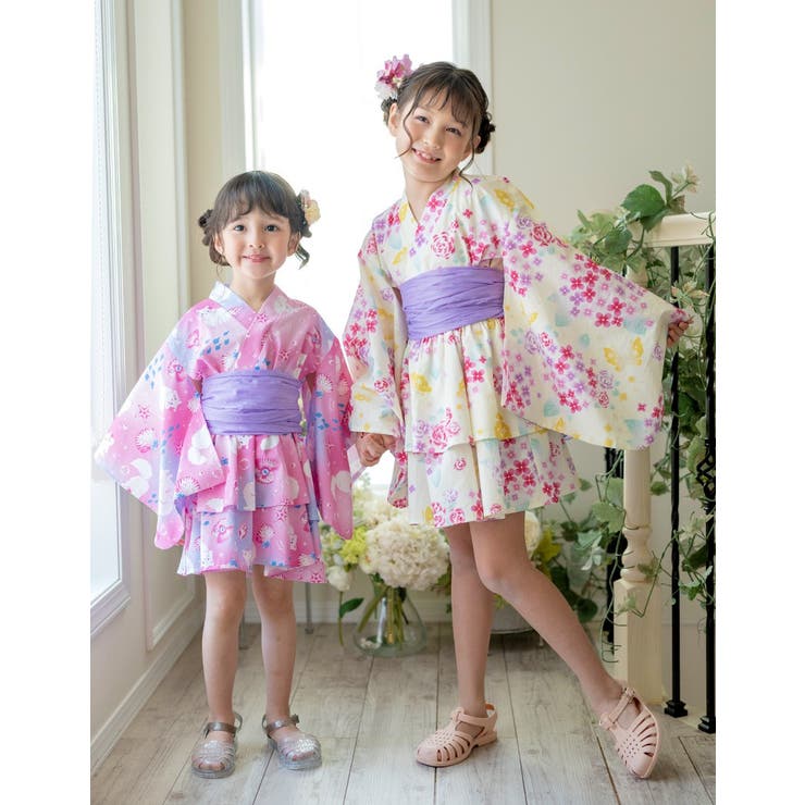 ファスナーで楽々！着崩れしないワンピース浴衣ドレス キッズ 女の子 | Catherine Cottage | 詳細画像14 