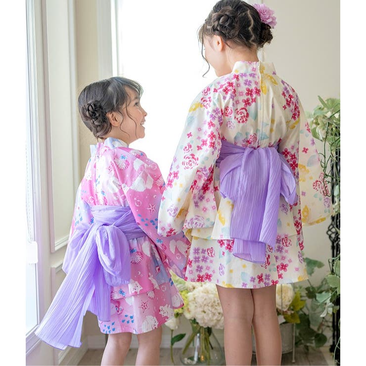 Catherine Cottage 花柄着物ドレス 110cm キャサリンコテージ Catherine Cottage ワンピース浴衣ドレス