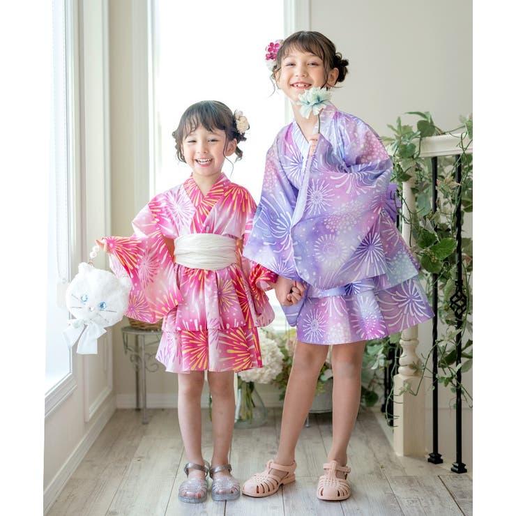 ファスナーで楽々！着崩れしないワンピース浴衣ドレス キッズ 女の子 | Catherine Cottage | 詳細画像16 