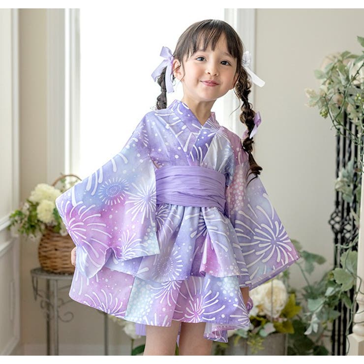 ファスナーで楽々！着崩れしないワンピース浴衣ドレス キッズ 女の子 | Catherine Cottage | 詳細画像20 