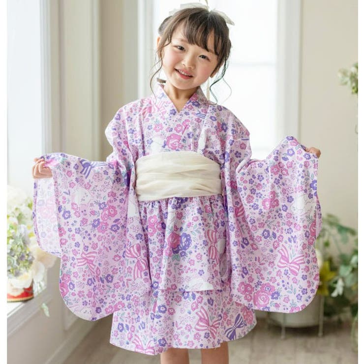 ファスナーで楽々！着崩れしないワンピース浴衣ドレス キッズ 女の子 | Catherine Cottage | 詳細画像22 