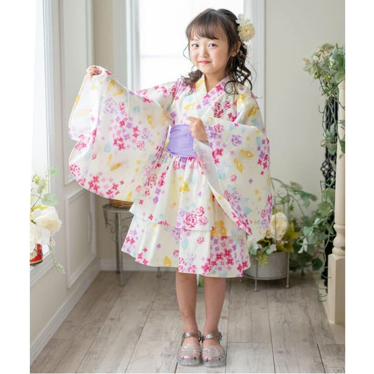 ファスナーで楽々！着崩れしないワンピース浴衣ドレス キッズ 女の子 | Catherine Cottage | 詳細画像23 