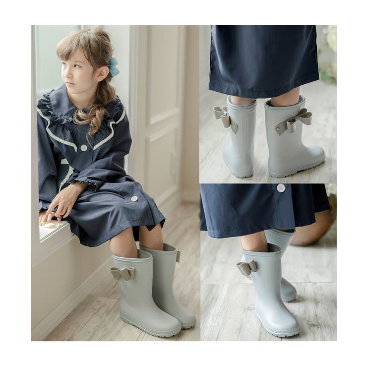サイドリボン レインブーツ 長靴 キッズ 女の子 ジュニア | Catherine Cottage | 詳細画像18 