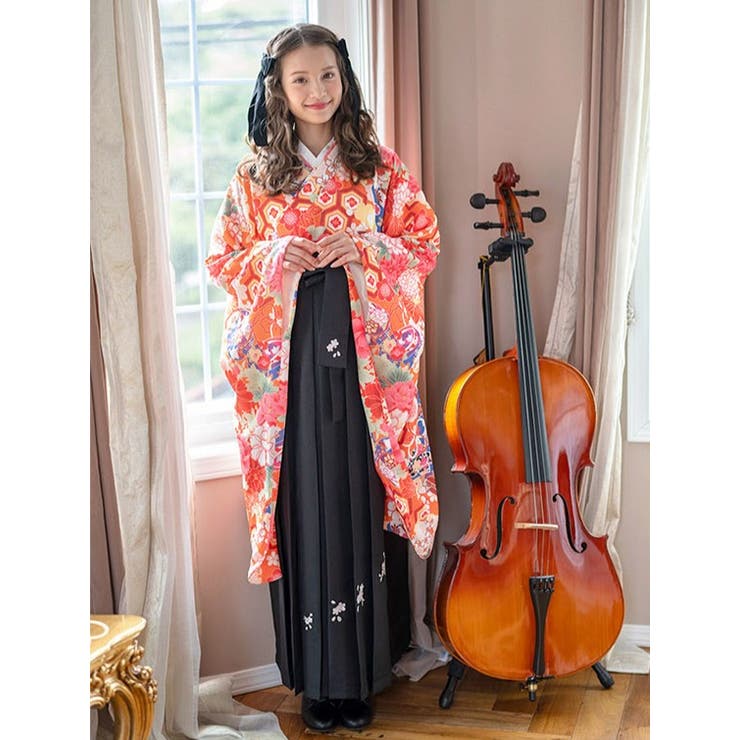 簡単袴セット 京都絵師描き下ろし新柄 2025年3月卒業[品番