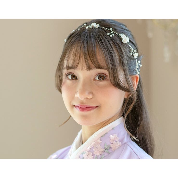 ホワイトフラワーヘッドピース フラワーカチューシャ キャサリンコテージ | Catherine Cottage | 詳細画像2 