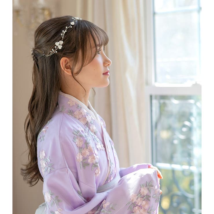 ホワイトフラワーヘッドピース フラワーカチューシャ キャサリンコテージ | Catherine Cottage | 詳細画像4 