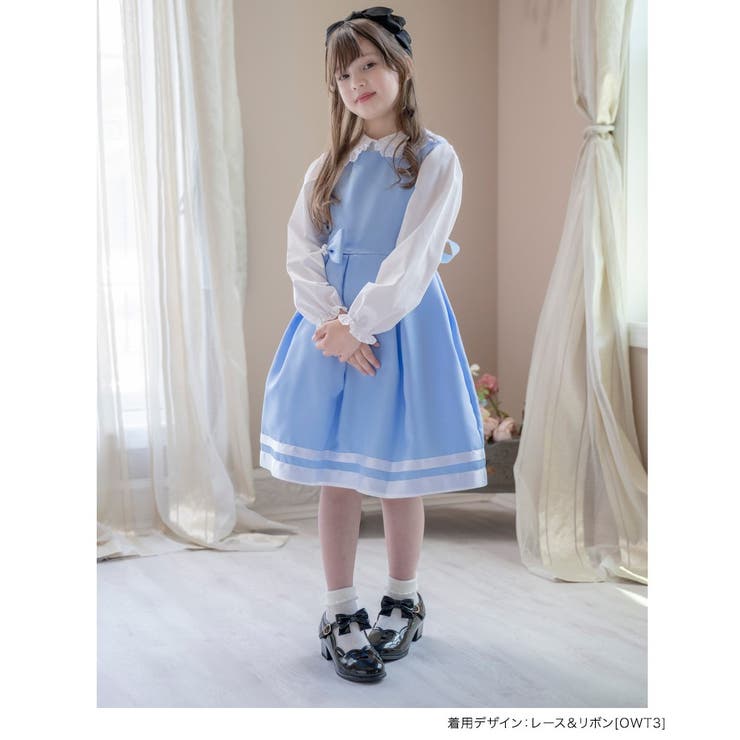 女の子 日本製 フォーマルレース丸襟[品番：CATK0000356