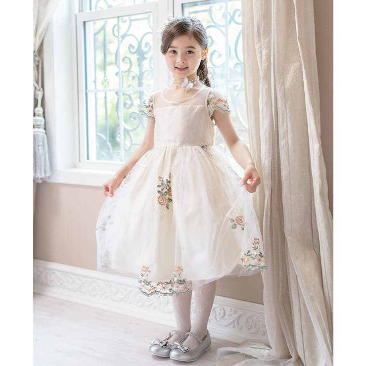 チュールレースフェアリードレス フォーマル ドレス[品番