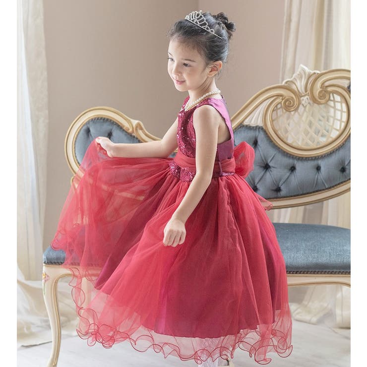 子供ドレス コスパ重視派のスパンコールレースチュールドレス キッズドレス | Catherine Cottage | 詳細画像8 