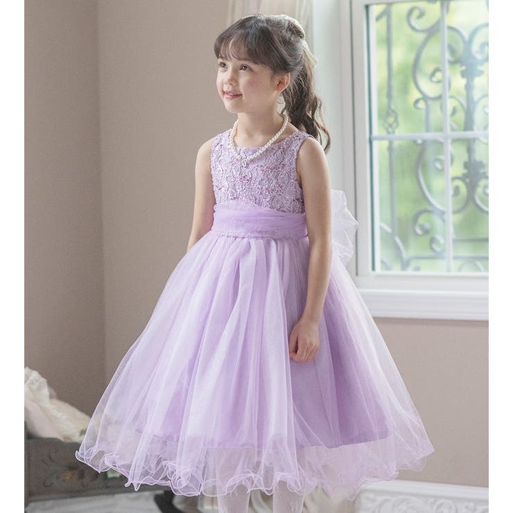 子供ドレス コスパ重視派のスパンコールレースチュールドレス キッズドレス | Catherine Cottage | 詳細画像6 