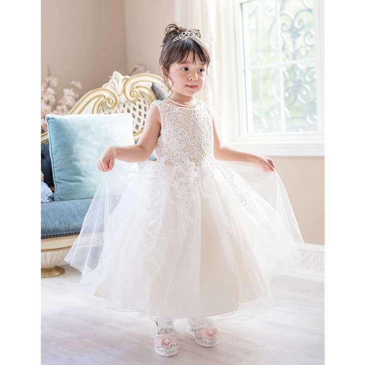 キッズドレス ケミカルレース スパンコールチュールドレス | Catherine Cottage | 詳細画像4 