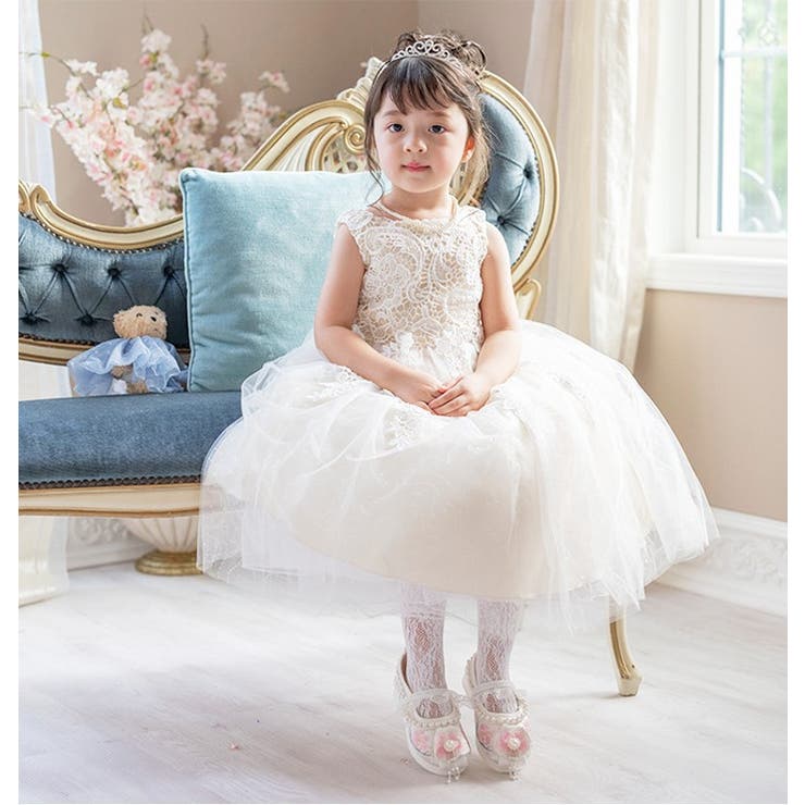 キッズドレス ケミカルレース スパンコールチュールドレス | Catherine Cottage | 詳細画像6 