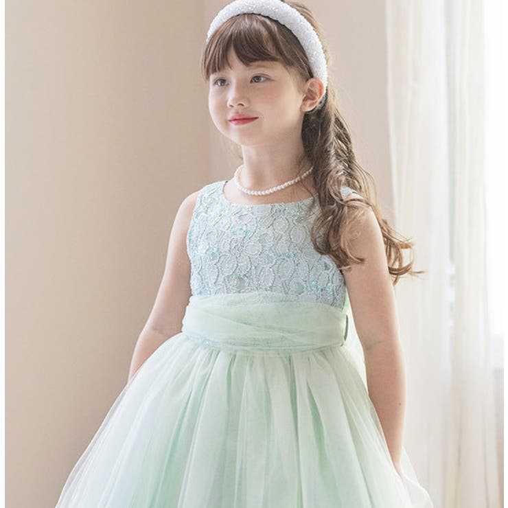 子供ドレス コスパ重視派のスパンコールレースチュールドレス キッズドレス | Catherine Cottage | 詳細画像16 