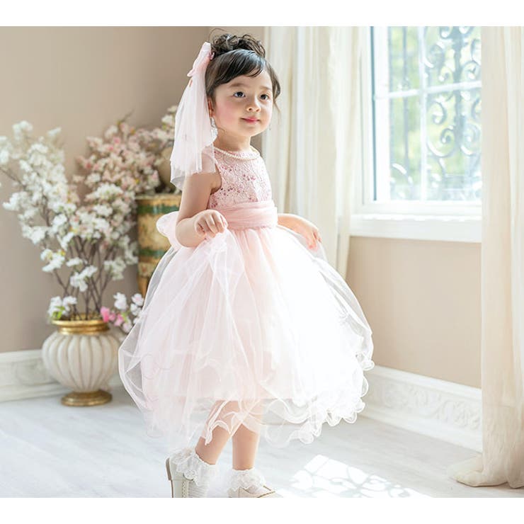 子供ドレス コスパ重視派のスパンコールレースチュールドレス キッズドレス | Catherine Cottage | 詳細画像18 