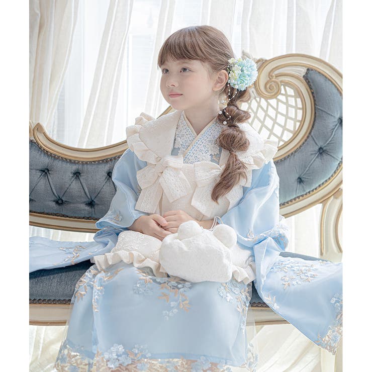 naaa♡レース被布 七五三 巾着バッグ ポンポンレース巾着 和装アクセサリー[品番