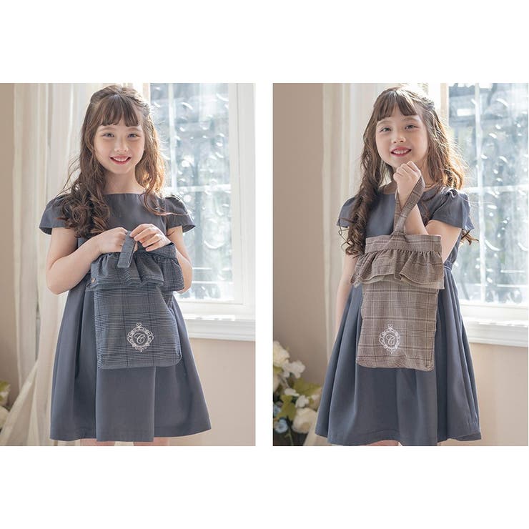 上履き入れ キャサリンロゴ刺繍入り フリルシューズバッグ | Catherine Cottage | 詳細画像10 