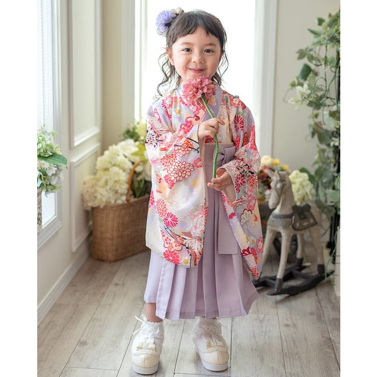 ベビー袴ワンピース 女の子 袴風[品番：CATK0003694]｜Catherine