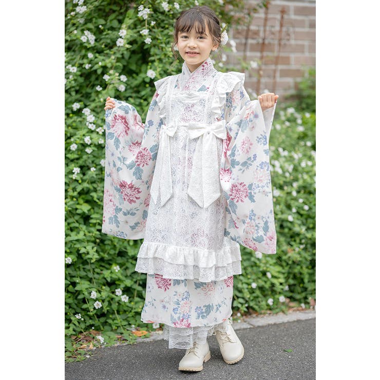 エプロン着物ワンピース ジュニア 女の子 | Catherine Cottage | 詳細画像12 