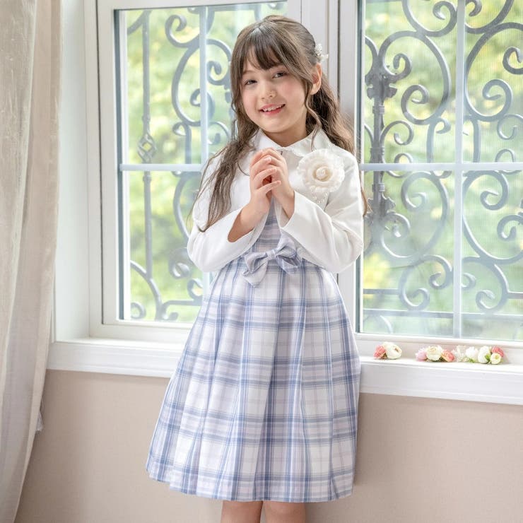 ♡キャサリンコテージ　110cmチェックワンピース＆ボレロのアンサンブル♡ Catherine Cottage 入学式 女の子 服 スーツ 奉仕セール 丸襟