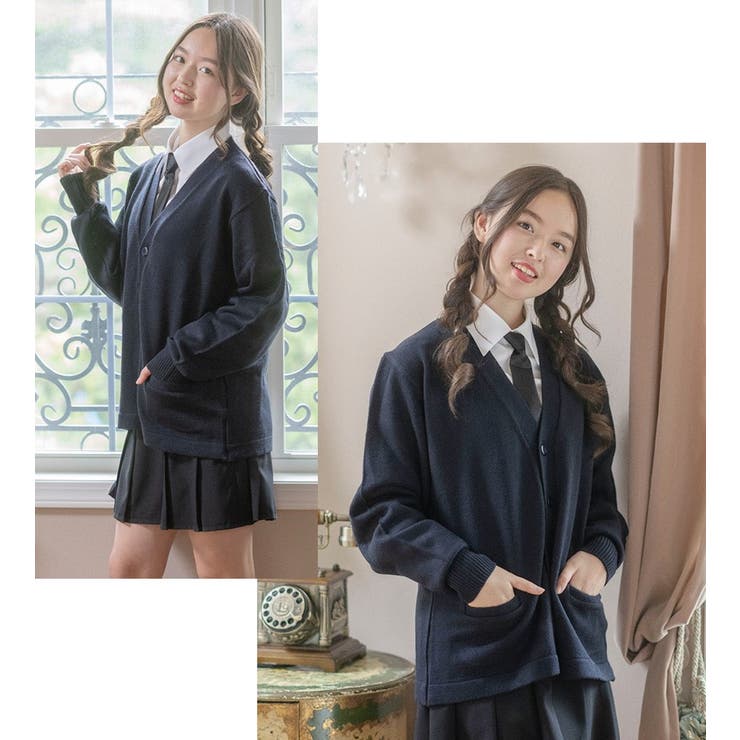 スクールカーディガン プルオーバー 紺 | Catherine Cottage | 詳細画像22 