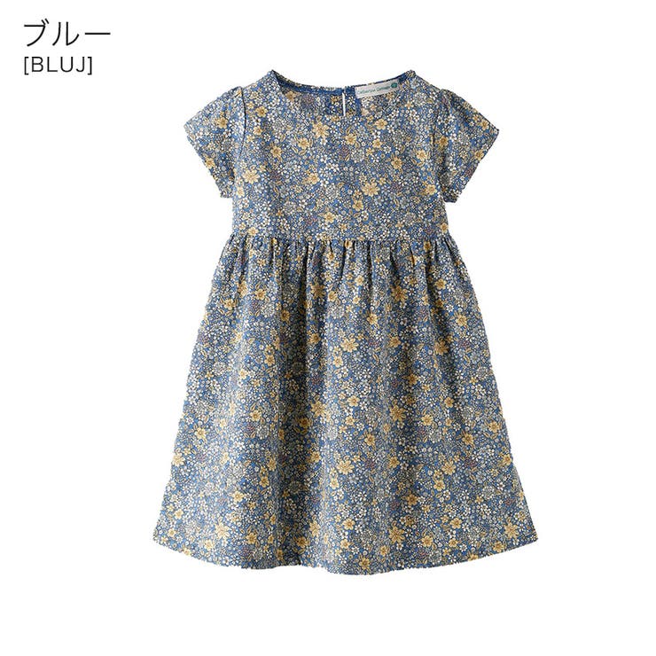 女の子 キッズ花柄半袖ワンピース[110 120[品番：CATK0003301