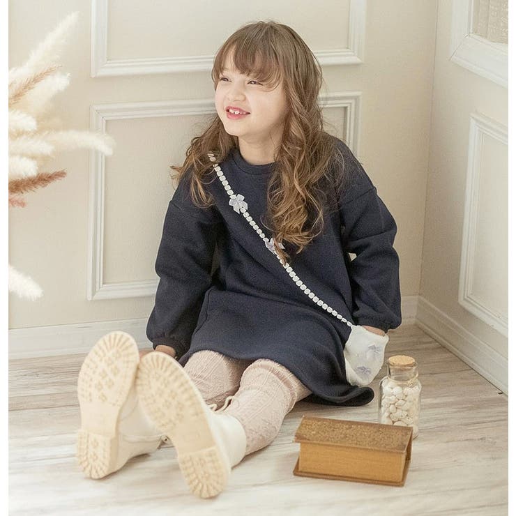 長袖 ポシェットトレーナーワンピース 女の子 | Catherine Cottage | 詳細画像3 