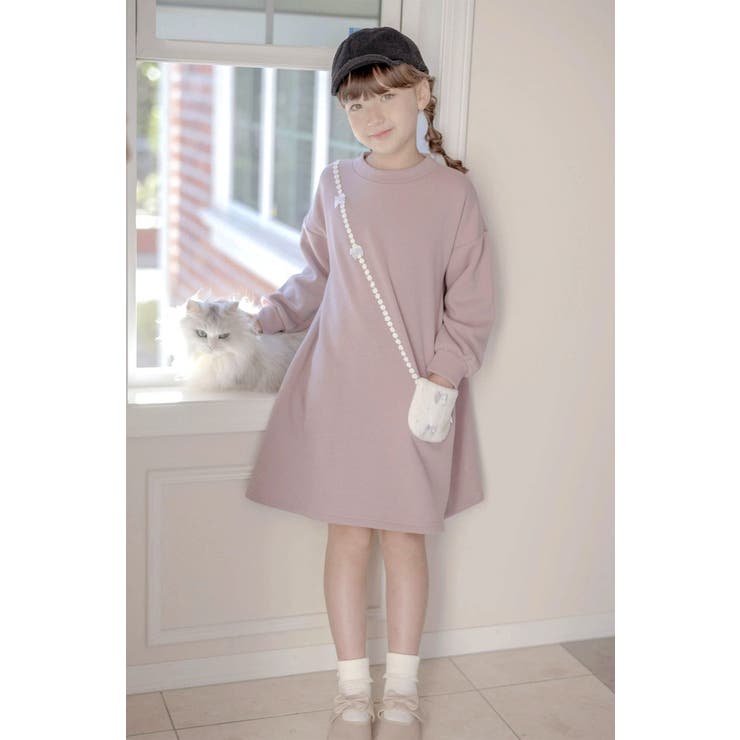 長袖 ポシェットトレーナーワンピース 女の子 | Catherine Cottage | 詳細画像8 