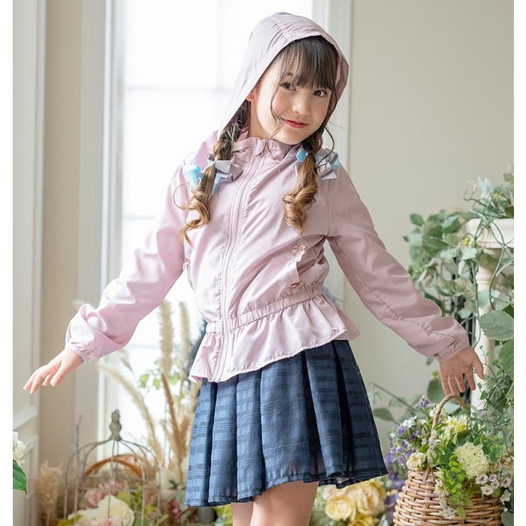 フリルとリボンのウインドブレーカー カジュアル アウター | Catherine Cottage | 詳細画像4 