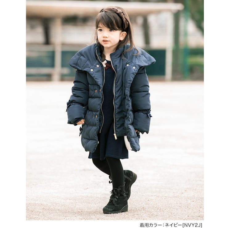 小学校受験女の子 ネイビー コート 120cm - コート