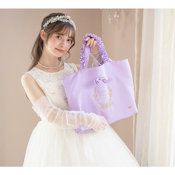 お花リボンのレッスンバッグ 絵本バッグ 図書バッグ | Catherine Cottage | 詳細画像3 