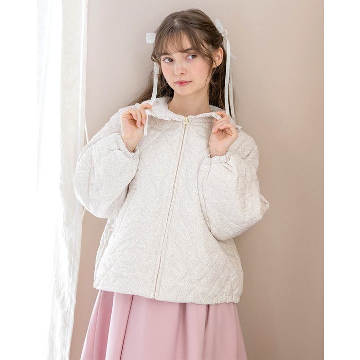 小花柄ダイヤキルトジャケット 軽量 ライトアウター[品番：CATK0003561]｜Catherine Cottage（キャサリン コテージ）のキッズファッション通販｜SHOPLIST（ショップリスト）