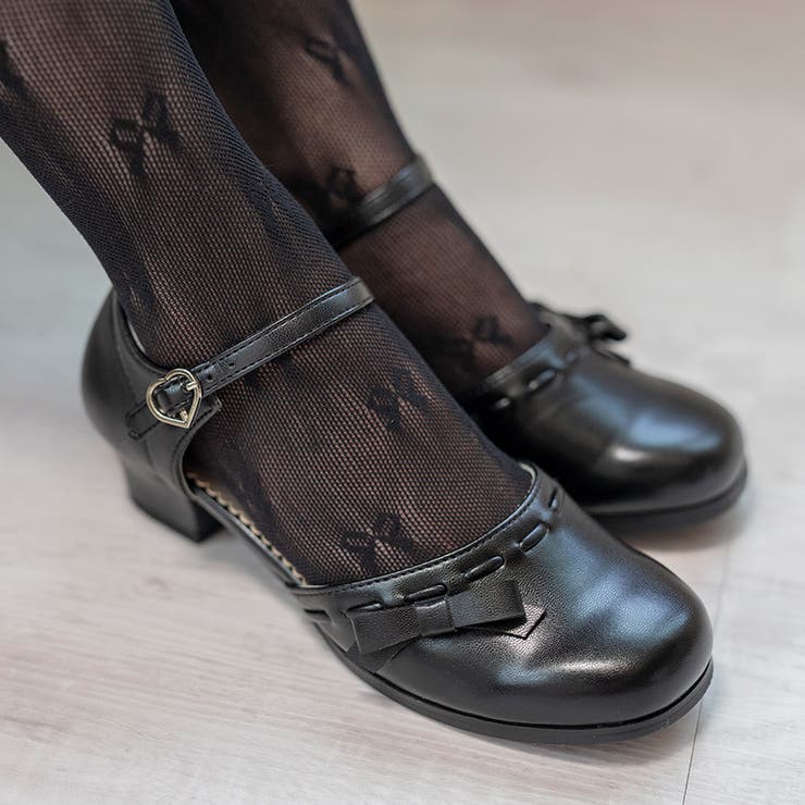 サイドリボン[BLK10] | 子供靴 エレガントデザイン フォーマルシューズ | Catherine Cottage