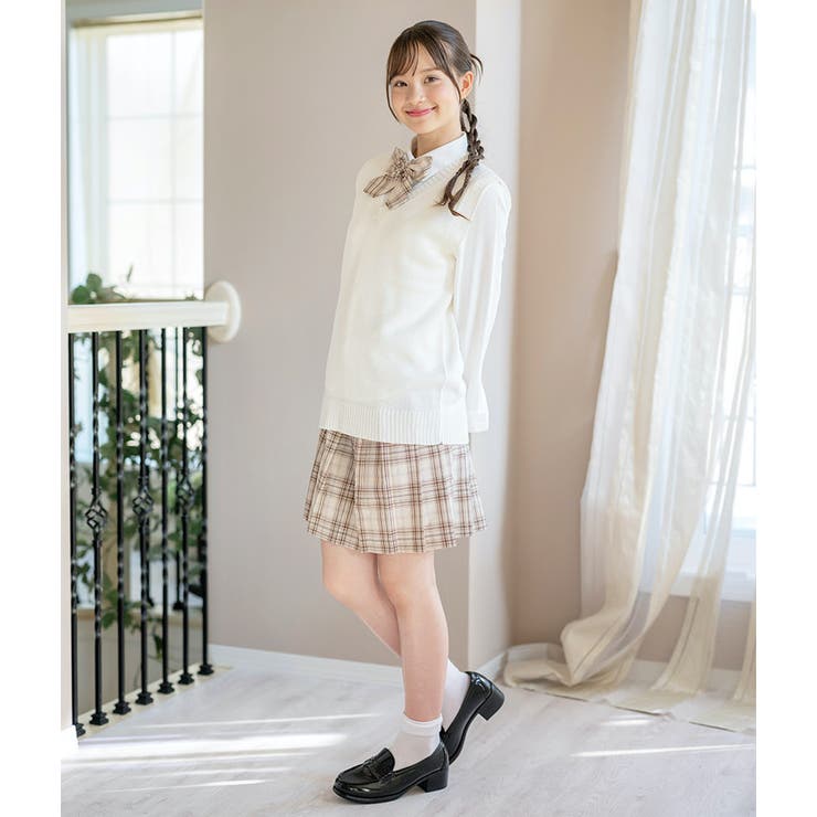 小学校卒業式 女の子卒服 ニットベスト付きミニ丈テーラードスーツ | Catherine Cottage | 詳細画像12 