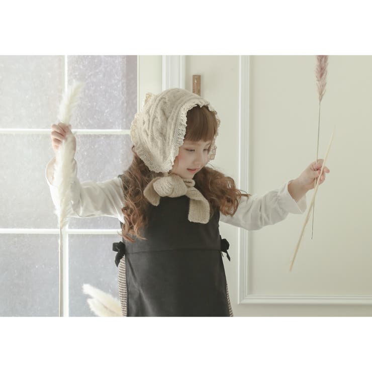 女の子 サイド切替チェックジャンパースカート[110 120 | Catherine Cottage | 詳細画像4 