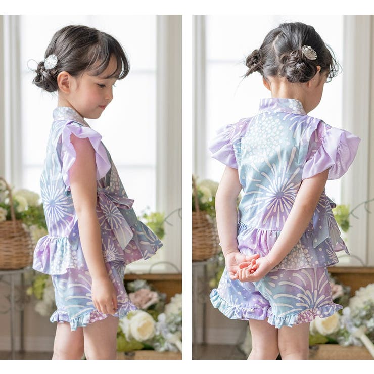 フリル使いがかわいい！ キッズ女の子甚平 ベビー | Catherine Cottage | 詳細画像36 