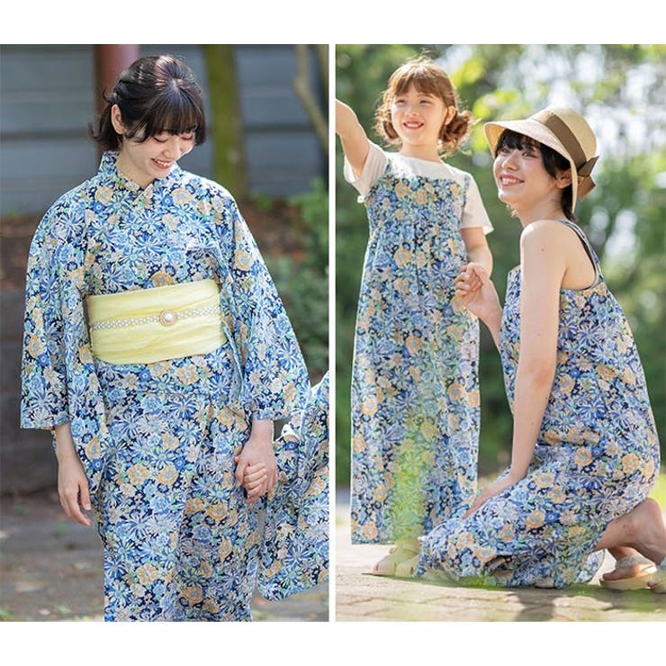 ワンピースにもなる2wayレディース浴衣 2部式 2way[品番：CATK0003610