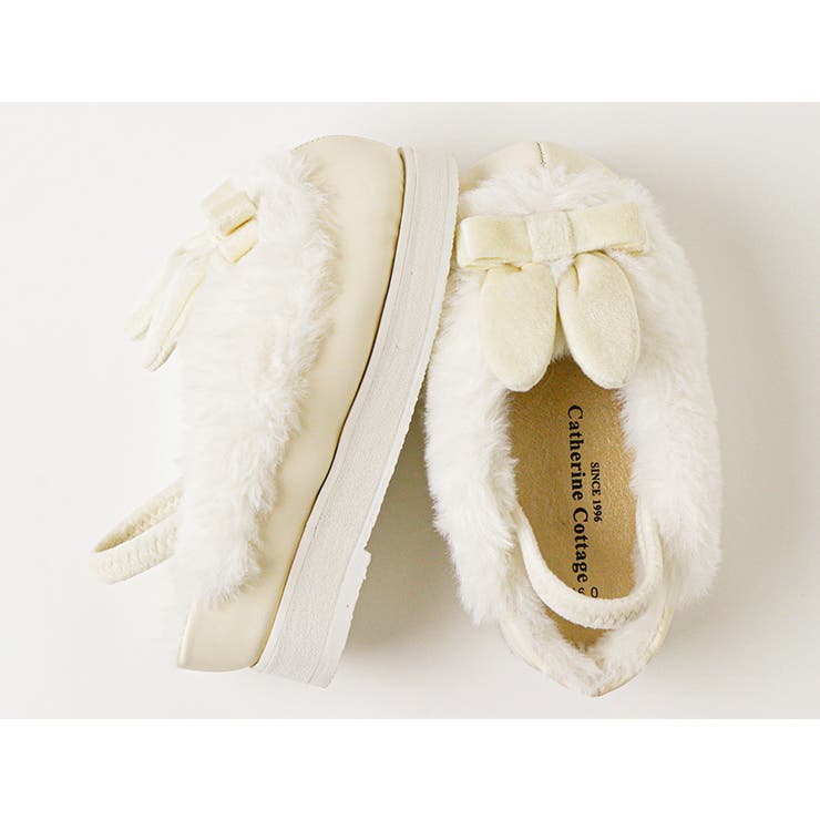 七五三3歳7歳女児 草履 うさぎファースリッポン 白 サンダル 和装 履物 | Catherine Cottage | 詳細画像20 