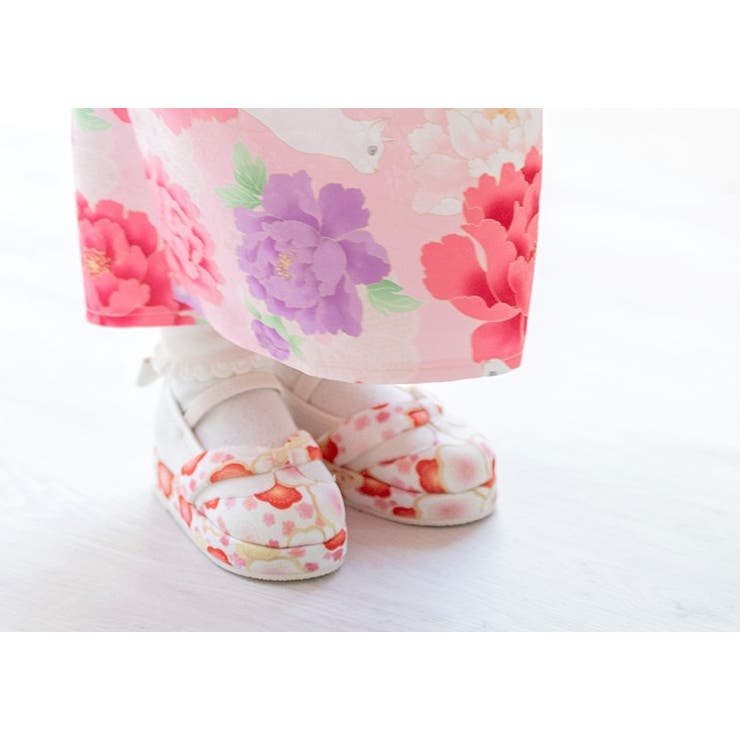 花柄鼻緒のスリッポン 七五三 草履風[品番：CATK0003687]｜Catherine