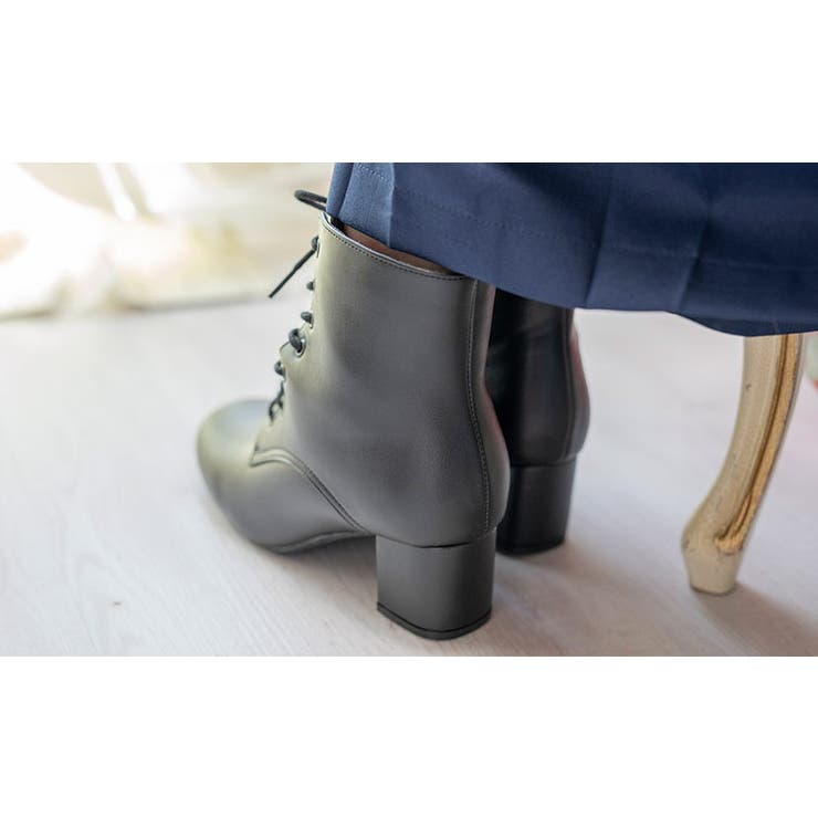レースアップヒールブーツ 袴ブーツ 編み上げブーツ | Catherine Cottage | 詳細画像5 