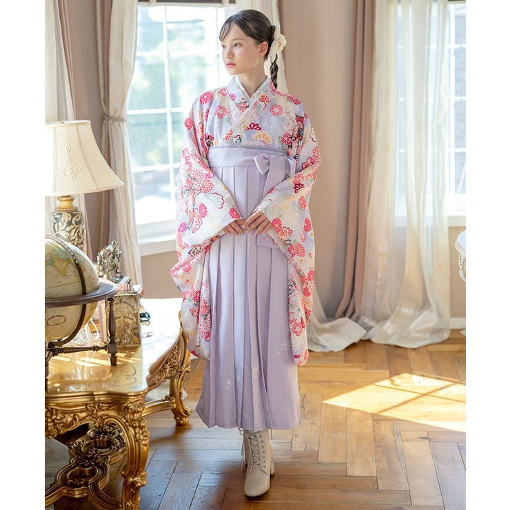 レースアップヒールブーツ 袴ブーツ 編み上げブーツ[品番：CATK0003631