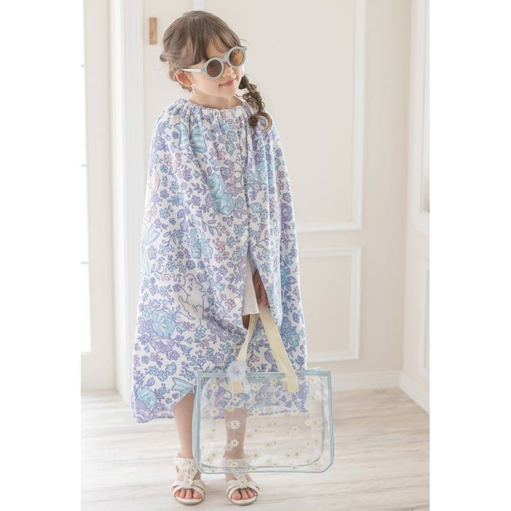 お花プリントプールバッグ お花ヘアクリップ付き ビニールバッグ | Catherine Cottage | 詳細画像13 